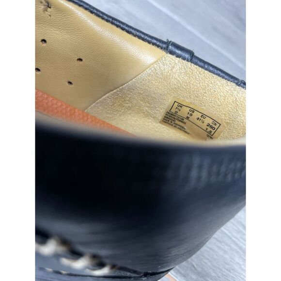 Clarks Unstructured Black Leather Casual Button Loafers Women Sz 10M US/41.5EU - Picture 9 of 16